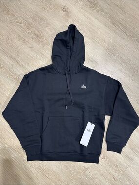ALO Yoga Unisex Black Logo Hoodie